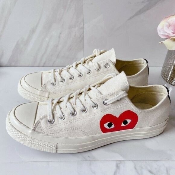 Comme des Garçons PLAY x Converse Chuck Taylor All Star 70 Sneaker Mens US 8 - Picture 2 of 11